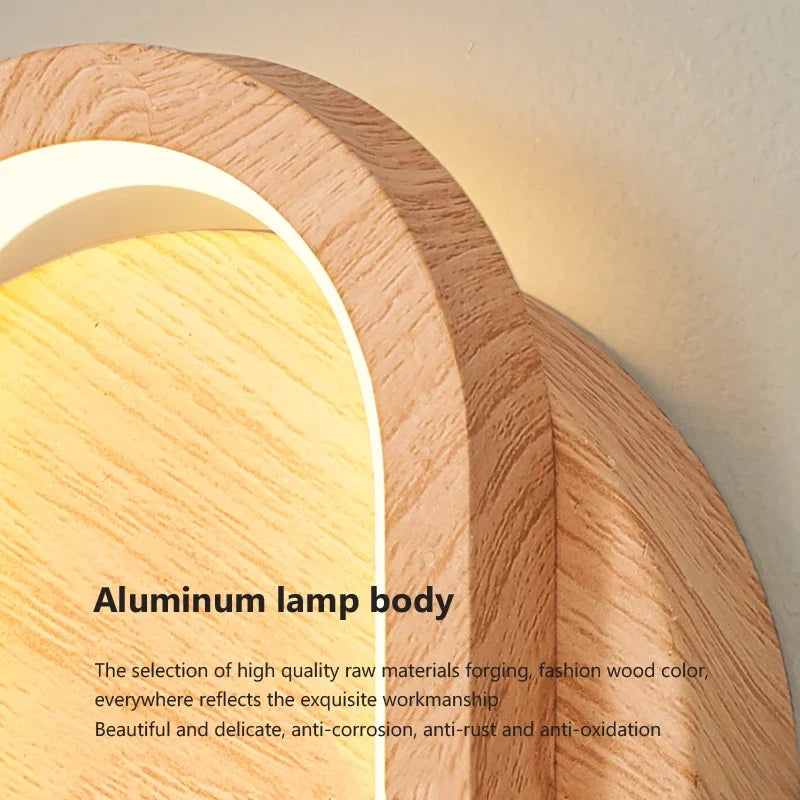 Fernwood Wall Lamp | Wooden LED Glow for Natural Accent
