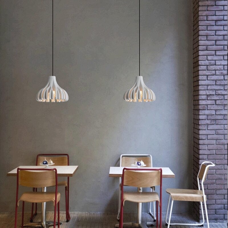 NovaLume Resin Pendant Light With Adjustable Length And Soft LED Lighting