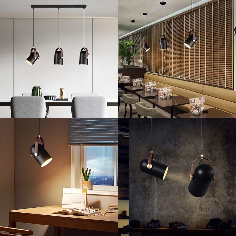 NovaLume Rotatable Pendant Lights With Adjustable Metal Spotlights