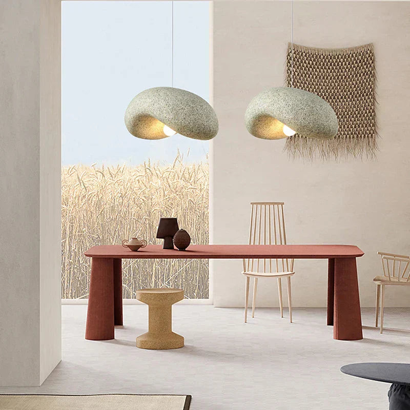 Mori Wabi Sabi Pendant Light With Metalwork Finish