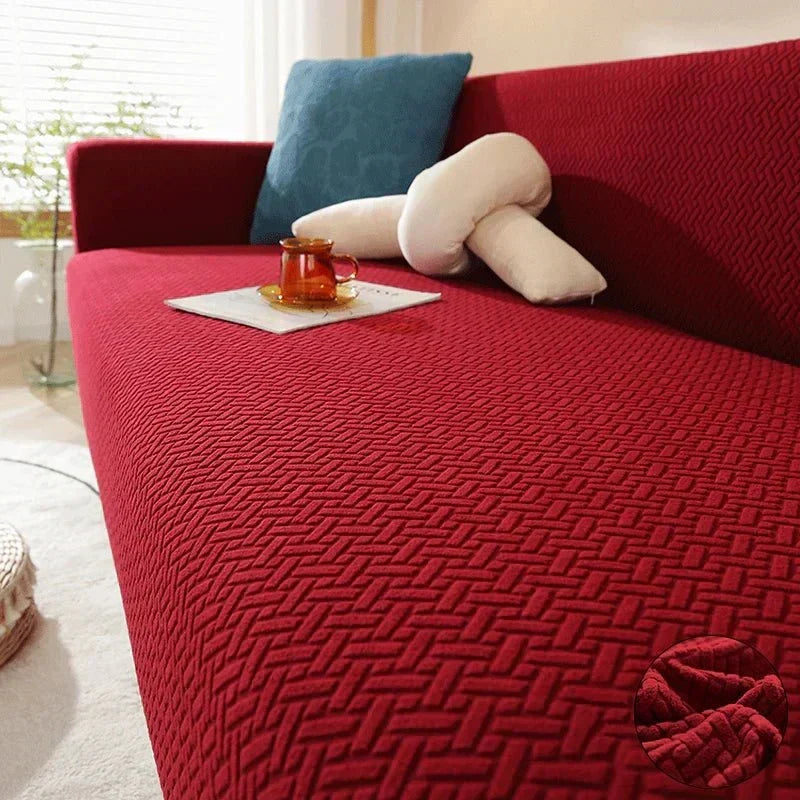 CalmFit Stretch Sofa Cover — Fully Elastic, Secure Grip Fit