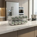 Dispensador de latas de dois níveis FrostKeeper — suporte de bebidas alimentado por gravidade