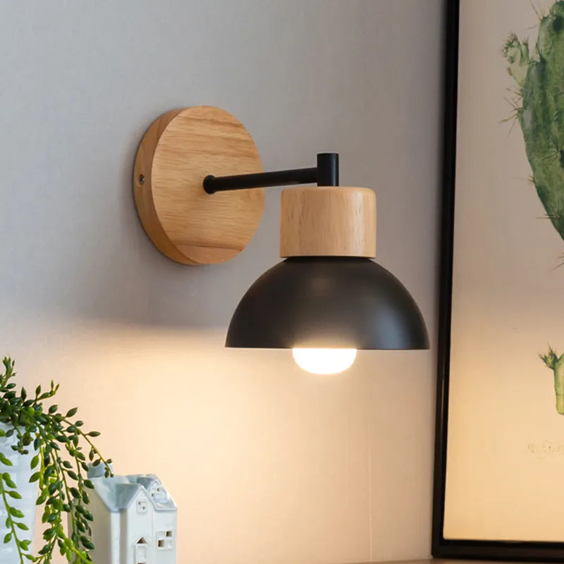 Ornwood Nordic Wooden Bird Wall Lamp With Adjustable LED Arm