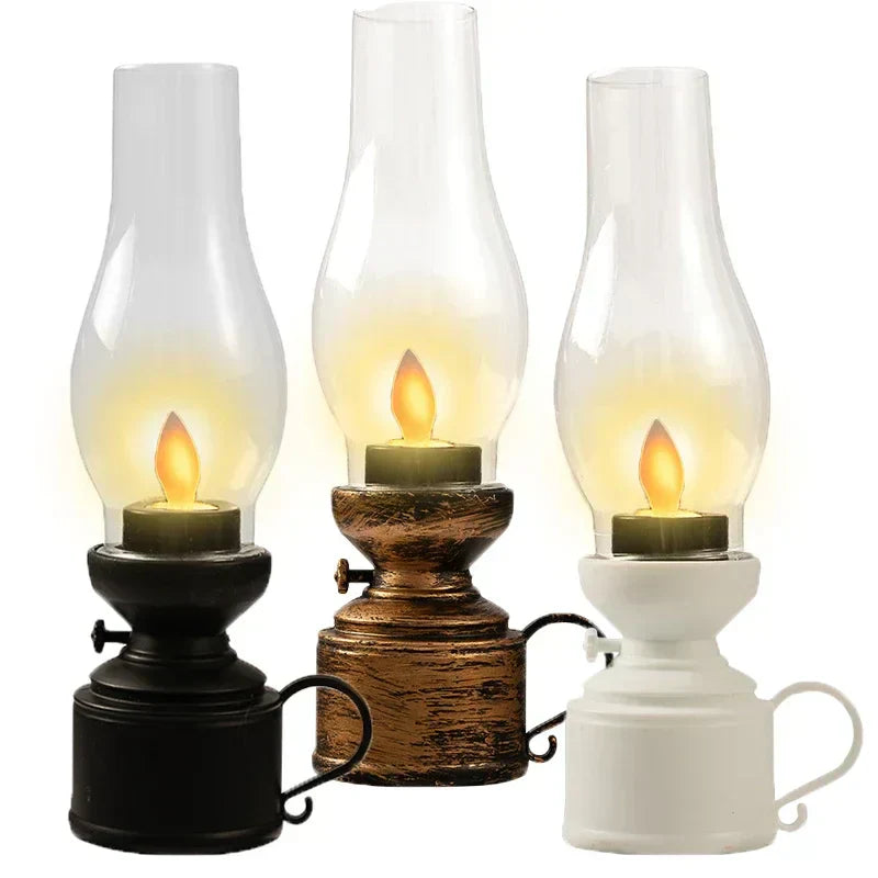 AldenGlow Electronic Retro Oil Lamp For Home Decor Accent