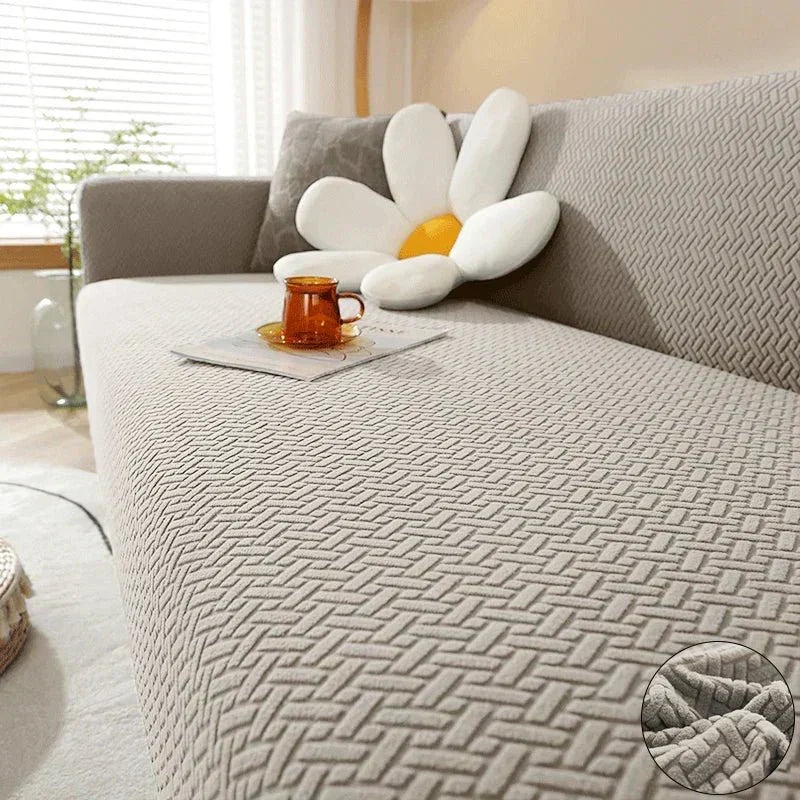 CalmFit Stretch Sofa Cover — Fully Elastic, Secure Grip Fit