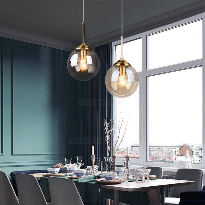 LuminaDrop Glass Pendant Light for Modern Homes and Kitchens