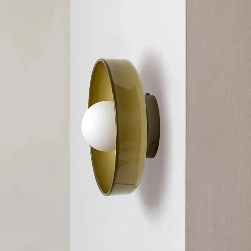 Liora Nordic Glass Wall Lamps Colorful Accent Lighting