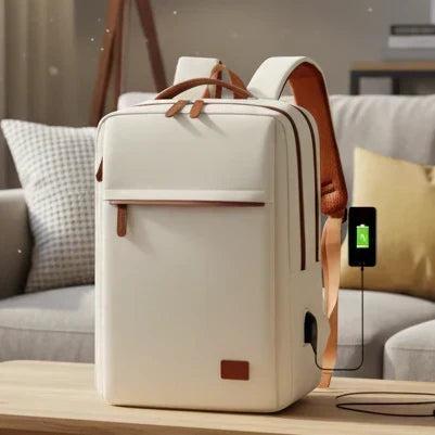Lumen Daypack — Padded Laptop Compartment, External USB Port, Quick-Access Front Pocket