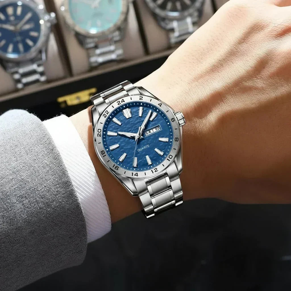 Aurexion Men's Sports Watch — Luminous Dial & Hands