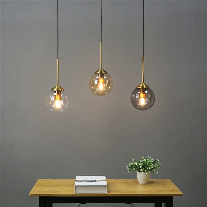 LuminaDrop Glass Pendant Light for Modern Homes and Kitchens