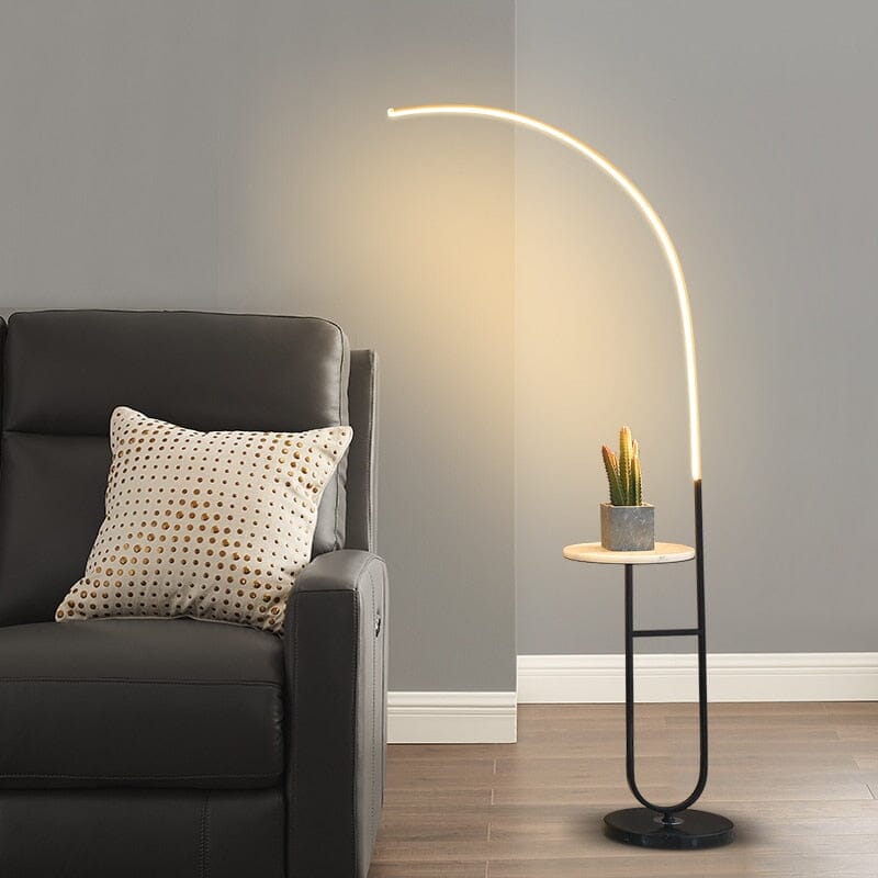 LumenMarble Tray Floor Lamp With Eye-Protection Lighting