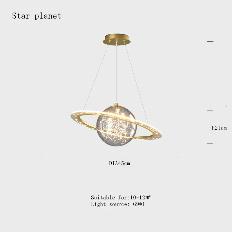 CosmoLite Orbit Pendant Lamp With Dimmable LED For Any Mood