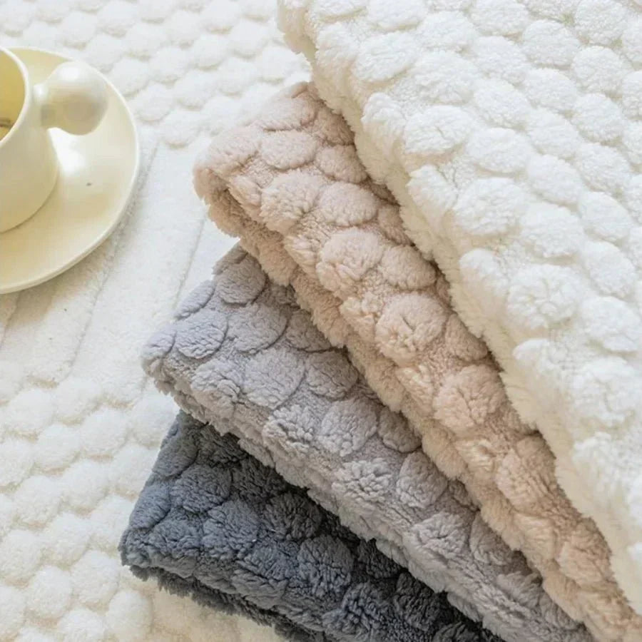 Cozy Cloud Thick Tuft Fleece Sofa Cover — Dense Pile, Upholstery Protector