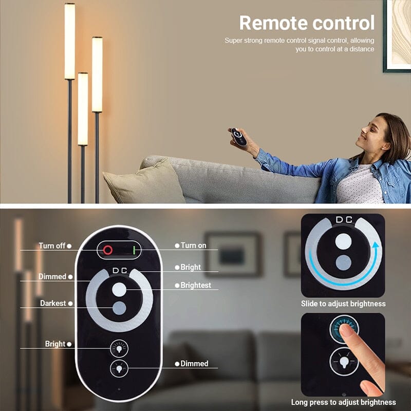 Lumishelf LED Floor Lamp with Built-In Shelf and Storage