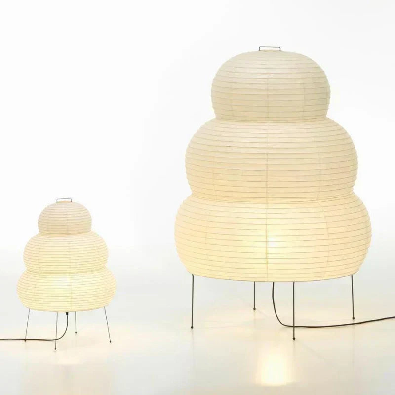 Kairo Tripod Floor Lamp Japanese WabiSabi Soft Glow