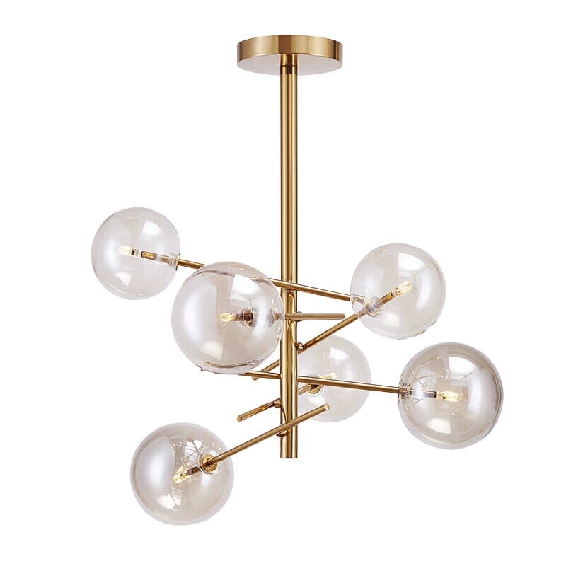 Astra Bubble Pendant Light in Modern Iron Resin Finish