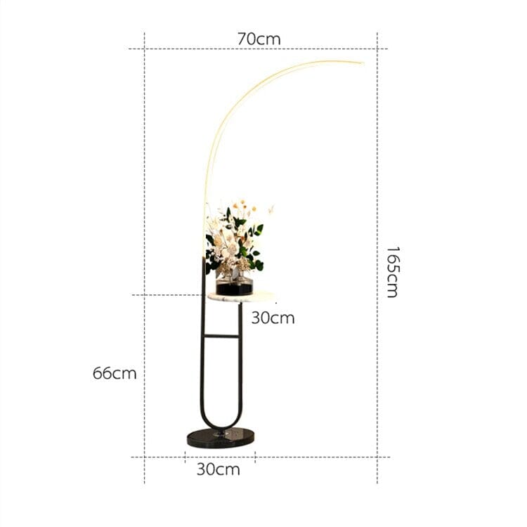 LumenMarble Tray Floor Lamp With Eye-Protection Lighting