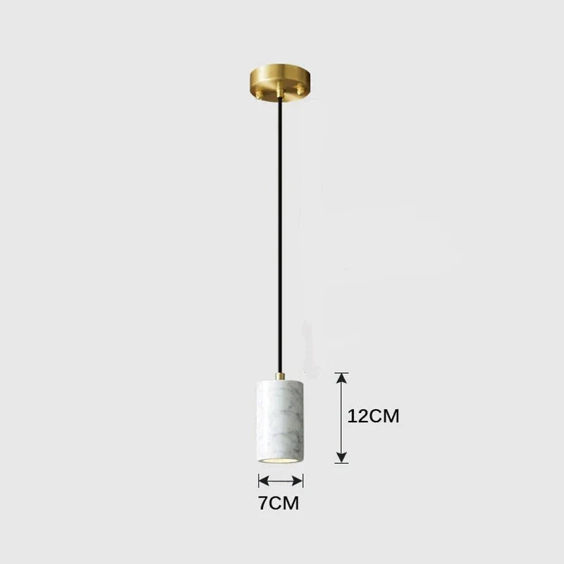 Kirrea Minimalist Marble LED Pendant Lamp For Home Use