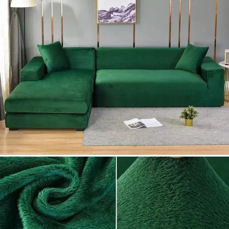 VelvetFlex-Sofabezug — luxuriös weich, vollständig elastisches Design