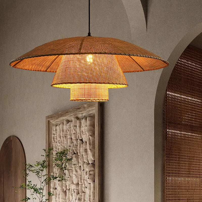 Kalena Rattan Pendant Light for Cozy Vintage Homes