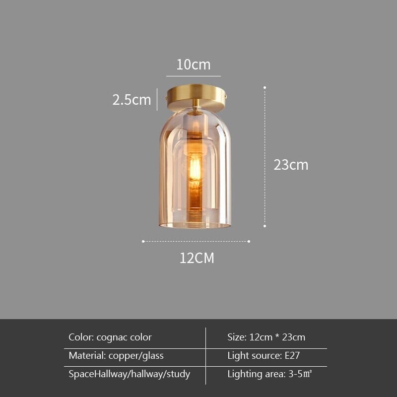 CelestiaNova Glass Globe Wall Lamp For Living Room