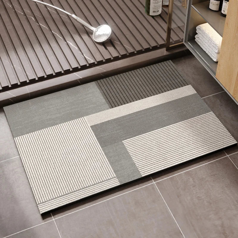 AquaNest Non-Slip Bath Mat — Fast Water Absorption Design