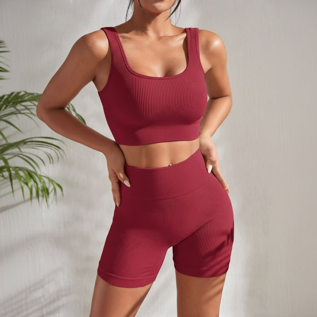 Nova Fitness Set Two Piece Women's Workout Outfit — Lightweight Moisture-Wicking Design