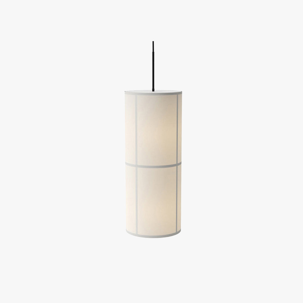 Ritta Cylinder Pendant Light, Lantern, Fabric, Japanese | ventumra