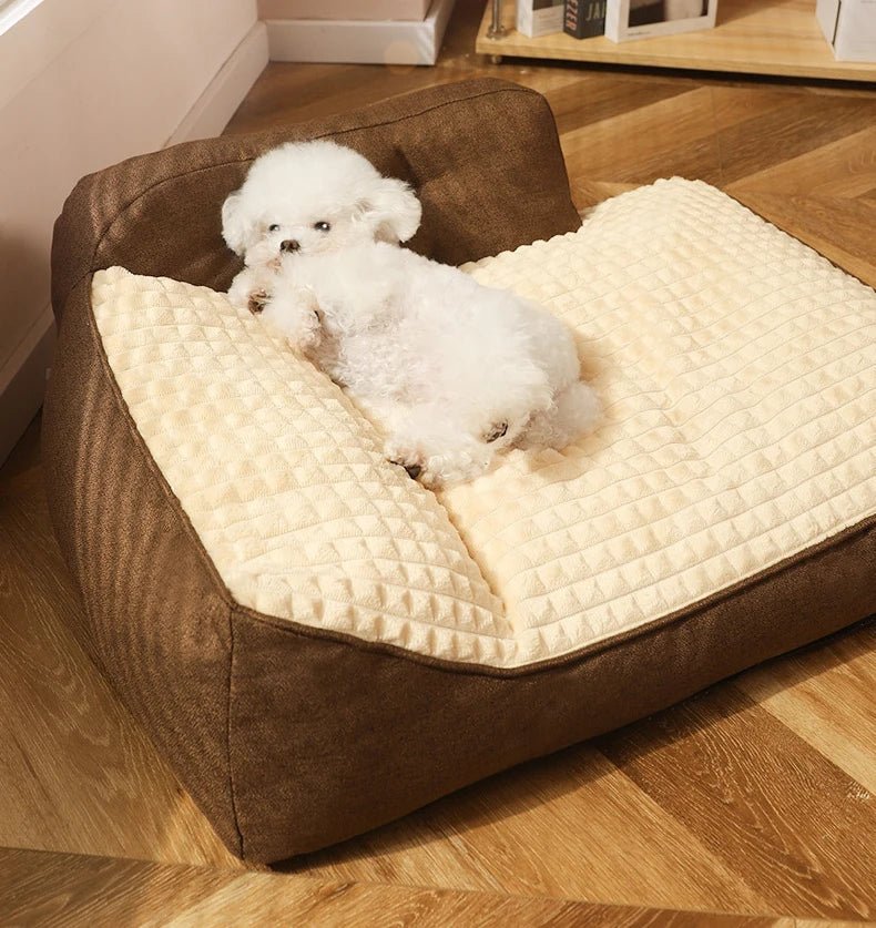 CozyNest Thickened Large Pet Bed — Stable Non Slip Design, Elevated Profile