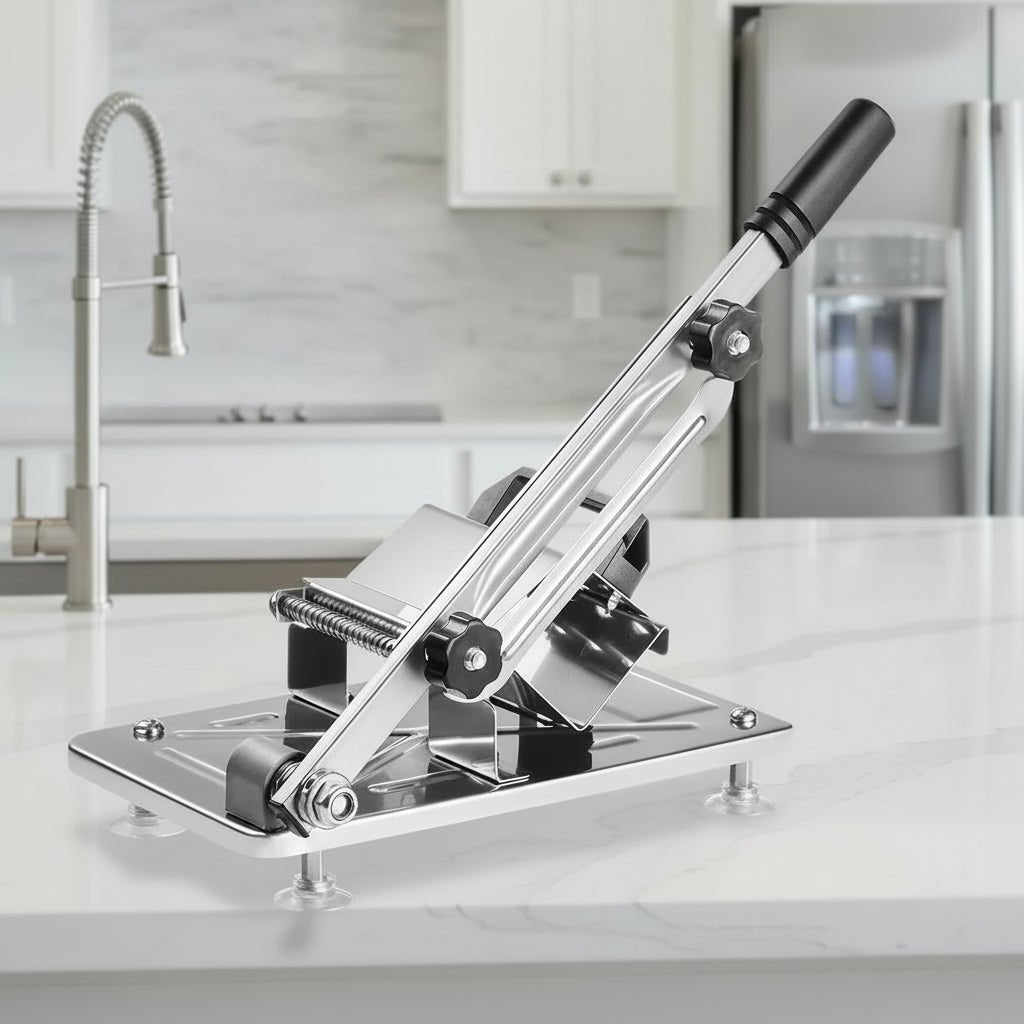 SliceEase Adjustable Food Slicer — Manual Operation, Uniform Thickness Settings
