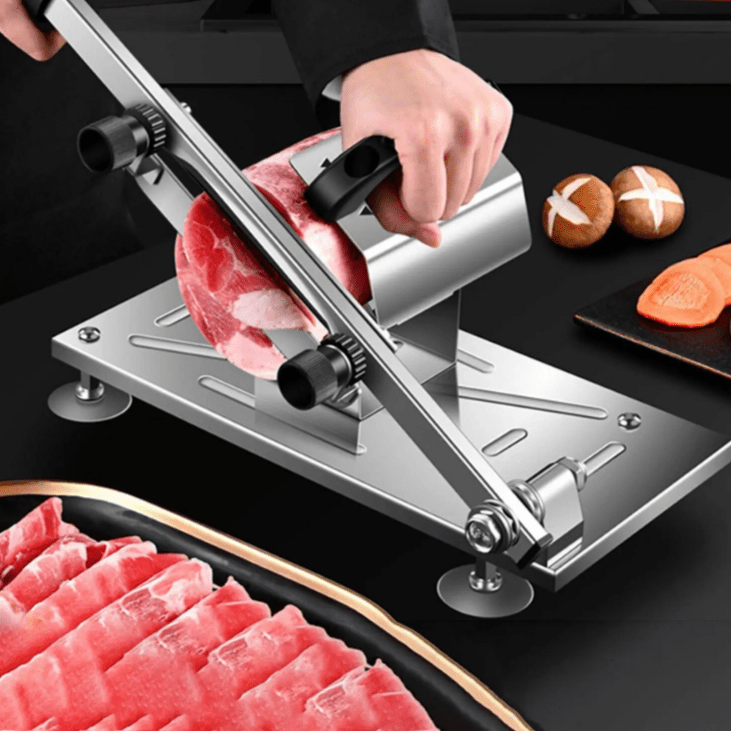 SliceEase Adjustable Food Slicer — Manual Operation, Uniform Thickness Settings