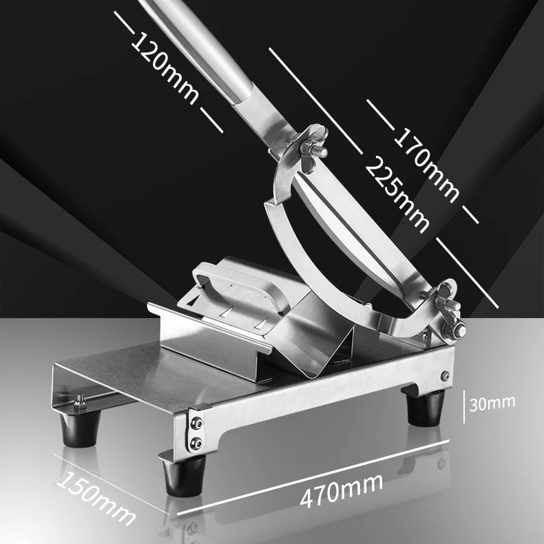 SliceEase Adjustable Food Slicer — Manual Operation, Uniform Thickness Settings