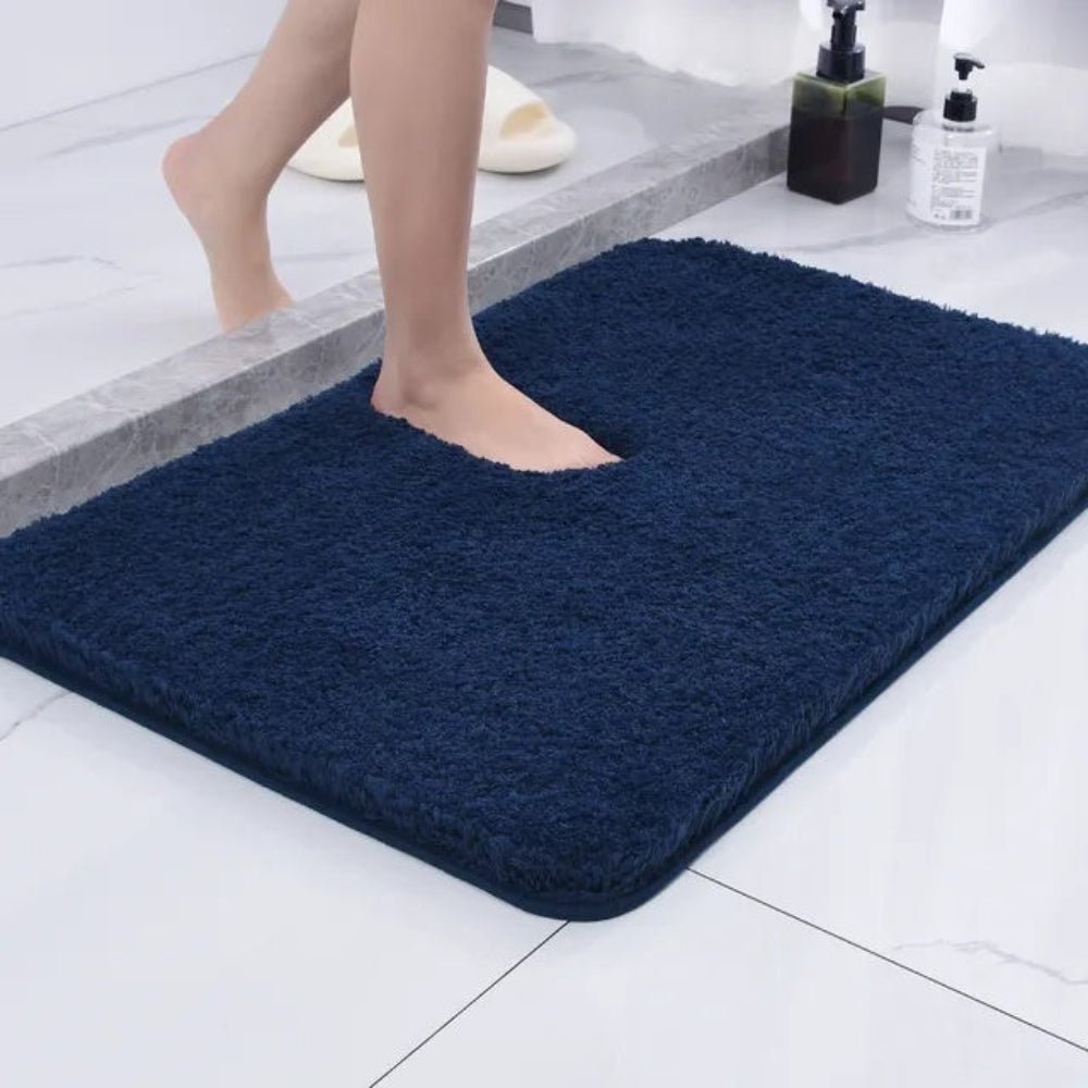 NimbusNest Fluffy Bath Rug — Soft Fur Texture, Quick-Absorbent Surface