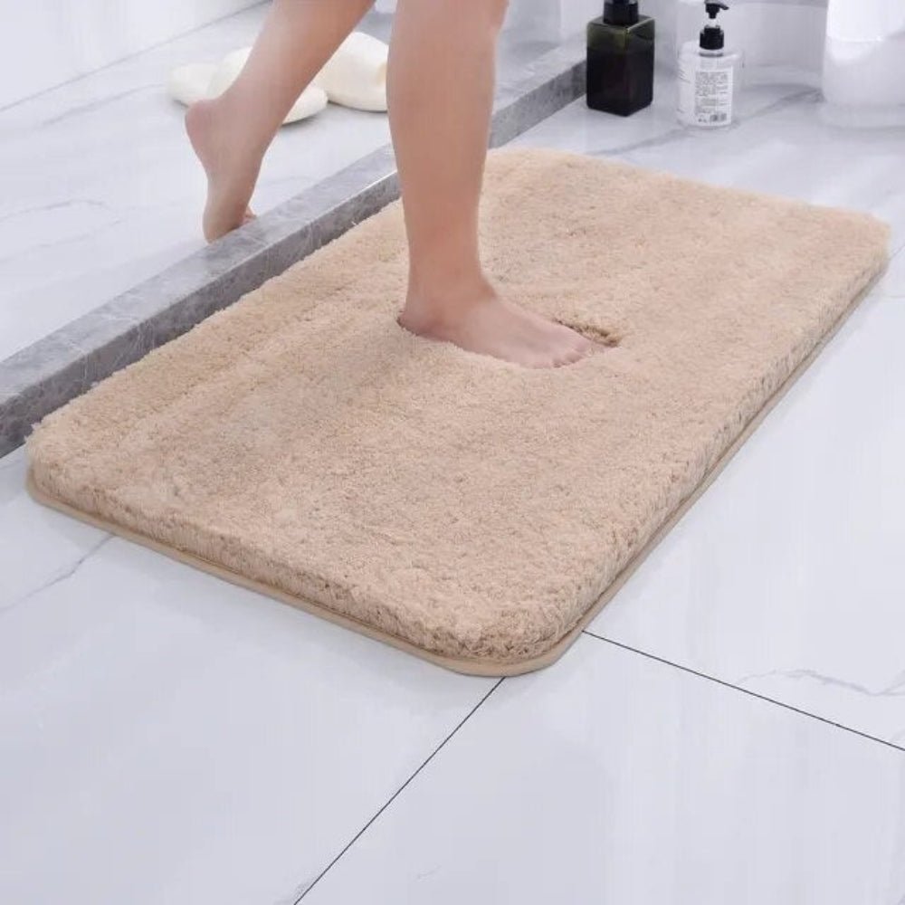 NimbusNest Fluffy Bath Rug — Soft Fur Texture, Quick-Absorbent Surface