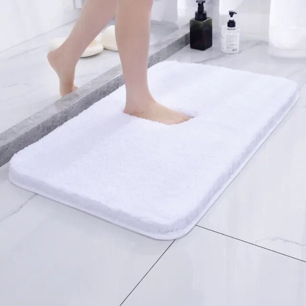 NimbusNest Fluffy Bath Rug — Soft Fur Texture, Quick-Absorbent Surface