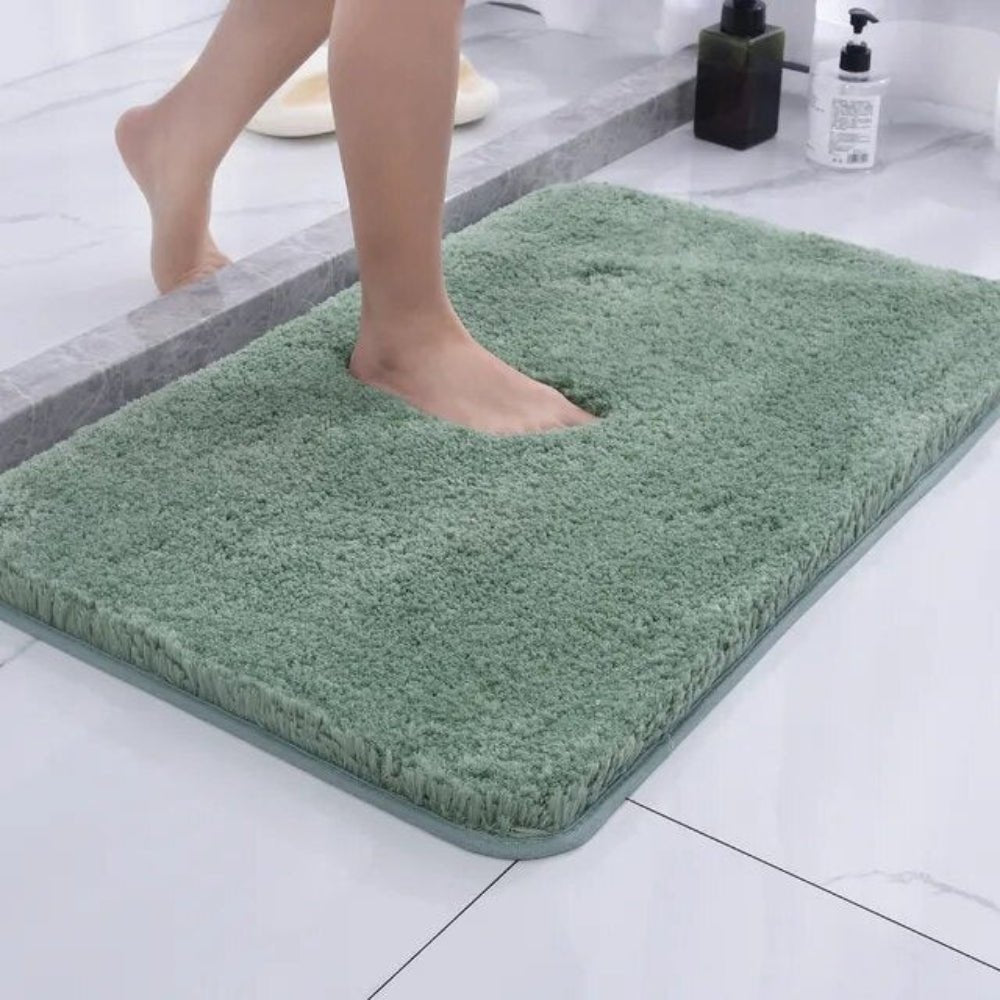 NimbusNest Fluffy Bath Rug — Soft Fur Texture, Quick-Absorbent Surface