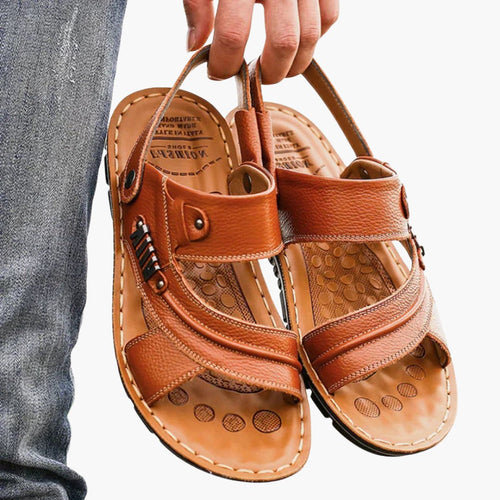 Sandales ergonomiques pour homme AeroStride — Ajustement réglable, semelle intérieure avec soutien de la voûte plantaire profilée