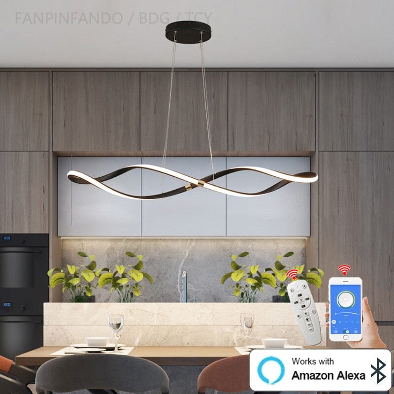 Elara Spiral Pendant Light Scandinavian Modern Nordic Design