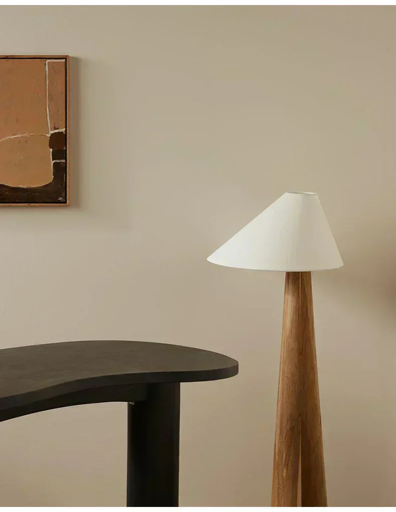 Kitsune Oak Floor Lamp In Timeless Japanese Japandi Style
