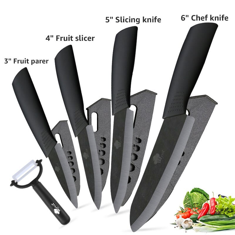 Kitchen Professionals Ceramic Knife Set — Comfortable Grip
