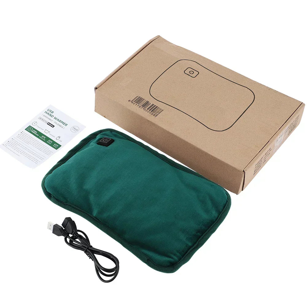 USB-Rechargeable Heating Pad — 3 Heat Settings, Auto Shut-Off