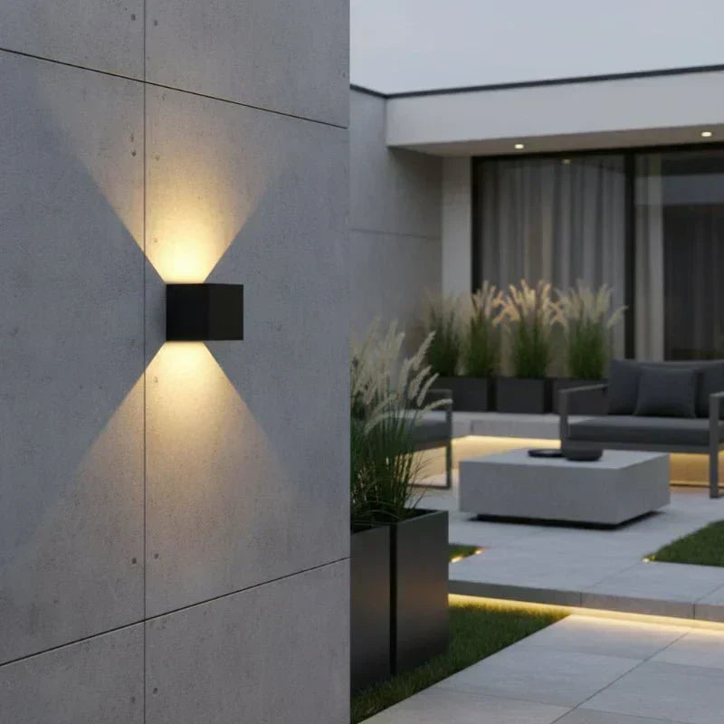 Applique murale LED moderne NovaGlow - Aluminium étanche IP65