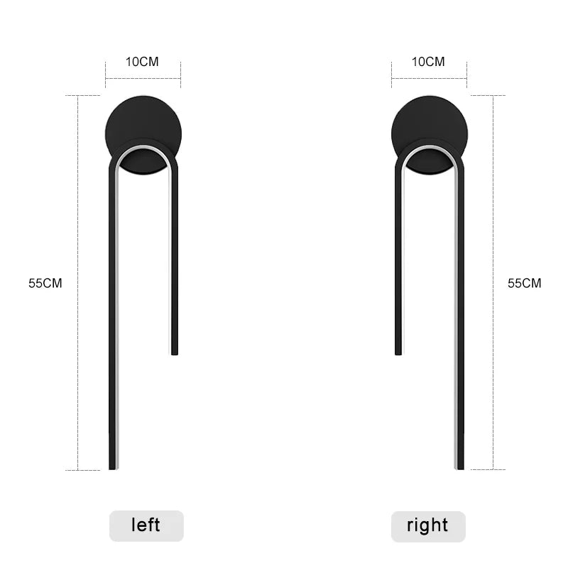 Aurelia Noir Gold LED Wall Lamp For Modern Spaces And Homes