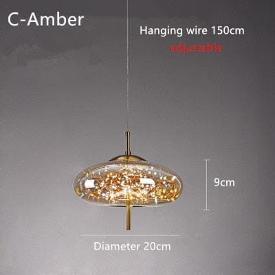 Vesara Glass Pendant Lights Handcrafted in Europe Collection