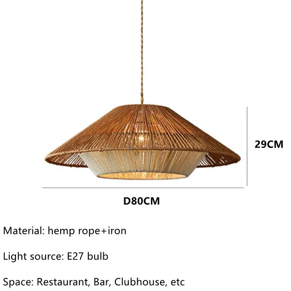 Aurelle Rattan Wabi Sabi Pendant Lights For Cozy Spaces
