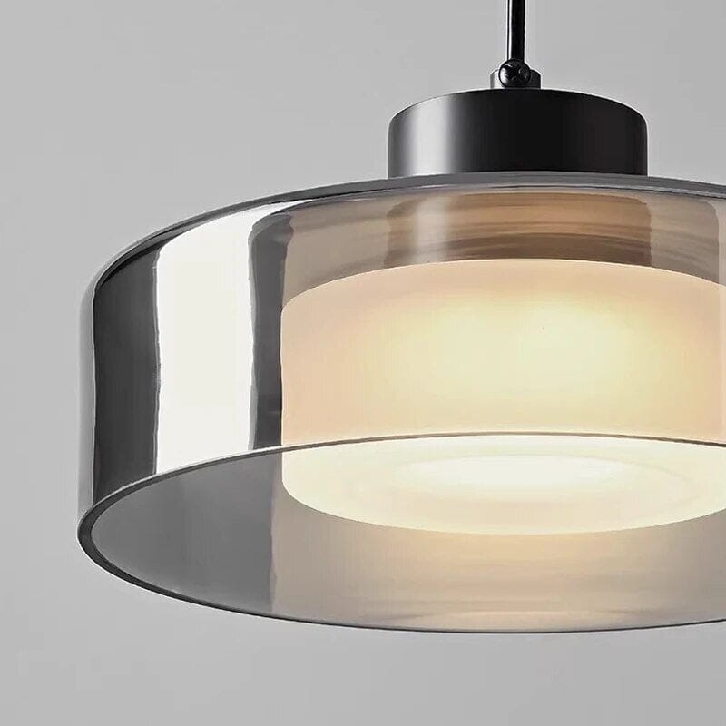 Aurelia Copper Glass LED Deluxe Pendant Light Fixture