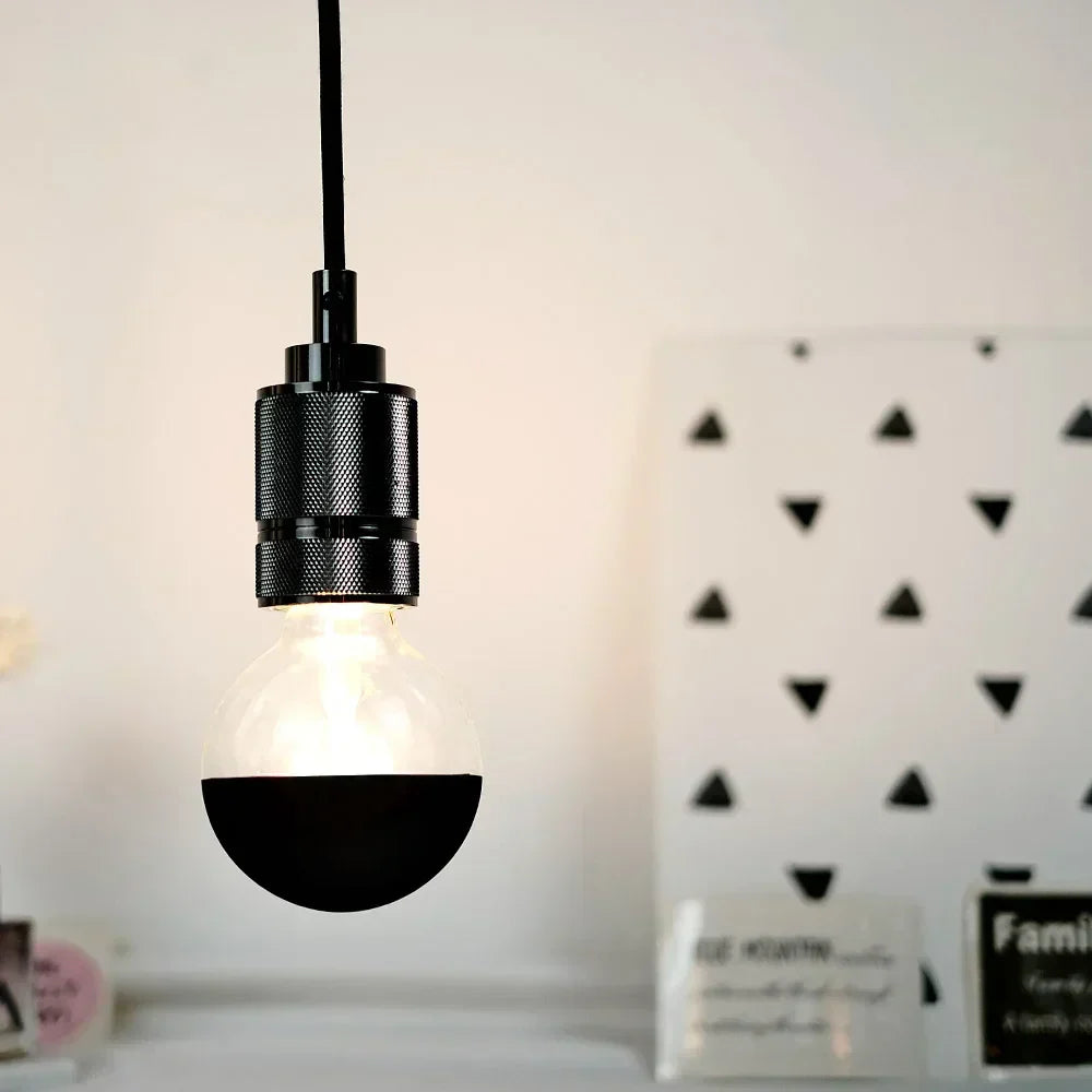 AmberGlow Retro Lamp With Wooden Base Dimmable 2700K LED