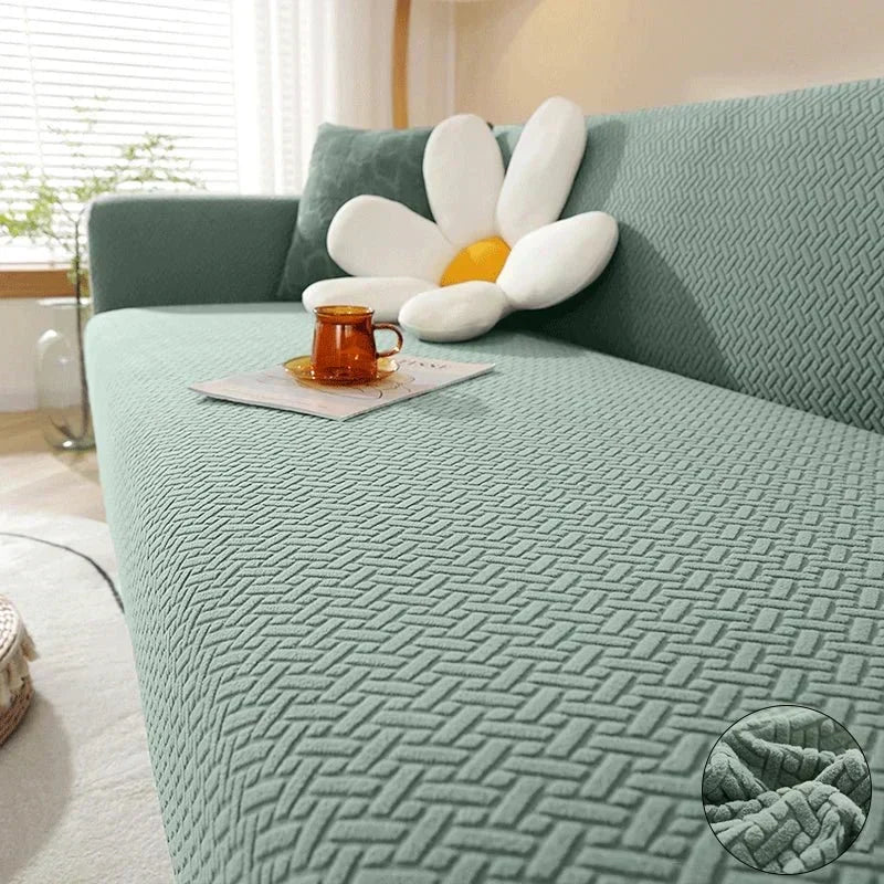 CalmFit Stretch Sofa Cover — Fully Elastic, Secure Grip Fit