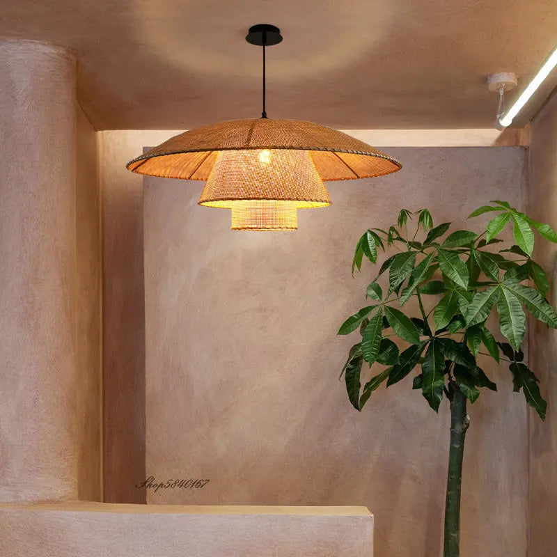 Kalena Rattan Pendant Light for Cozy Vintage Homes