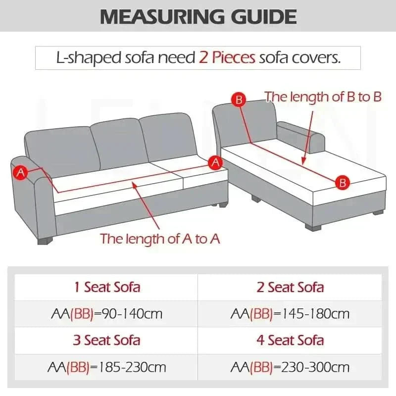 VelvetFlex-Sofabezug — luxuriös weich, vollständig elastisches Design